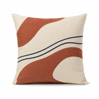 Housse de coussin en coton 45 x 45 cm - Motif Rivage