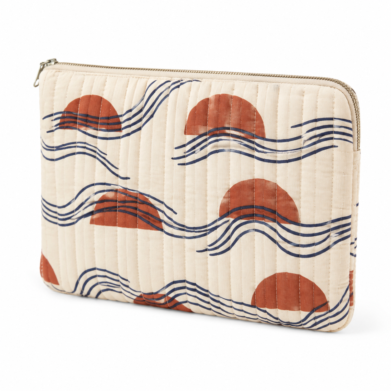 Housse matelassée pour ordinateur portable 36 x 27 cm - Motif Rivage