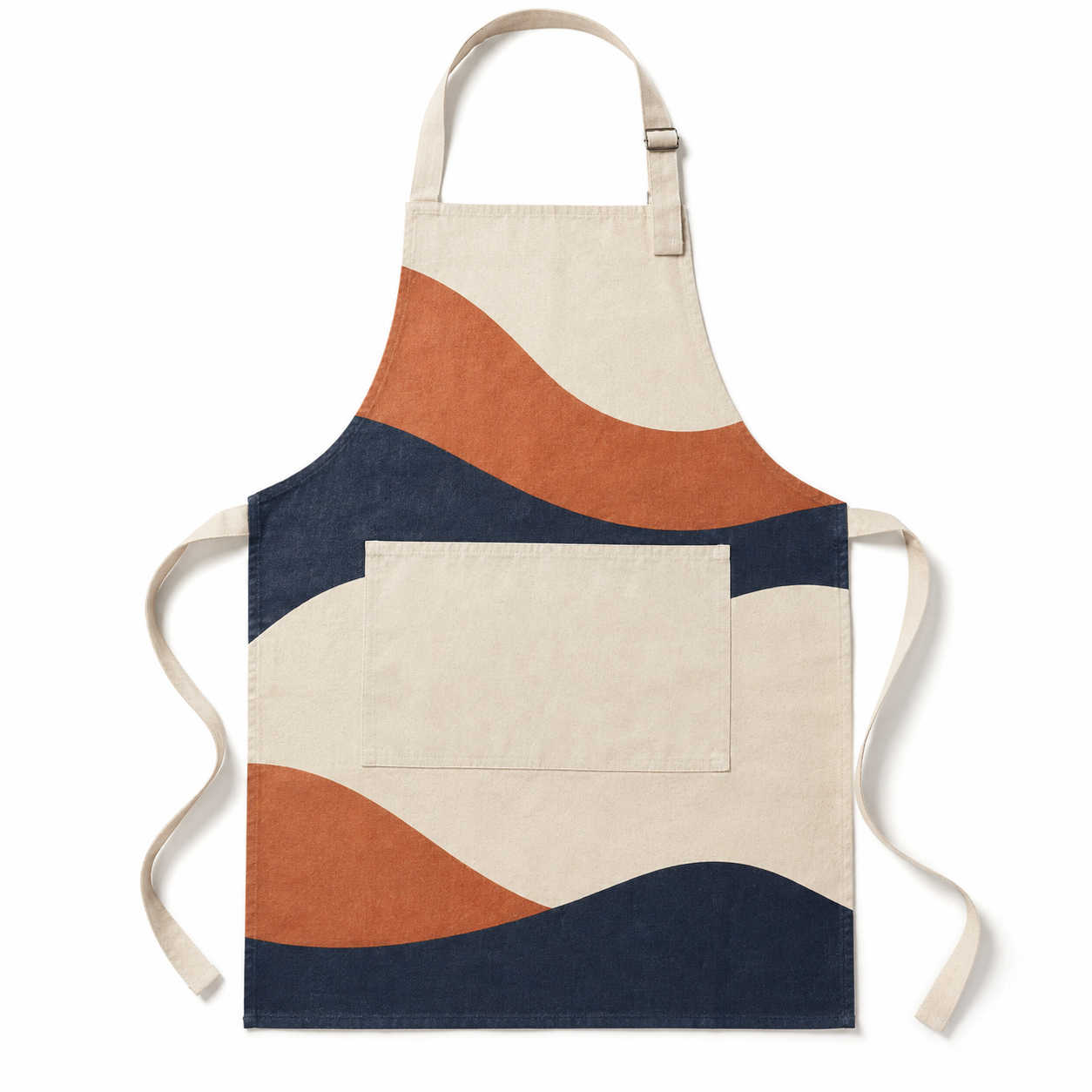 Tablier de cuisine en coton 65 x 78 cm - Motif Rivage