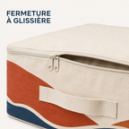 Sac de rangement sous lit 60 x 45 x 18 cm - Motif Rivage