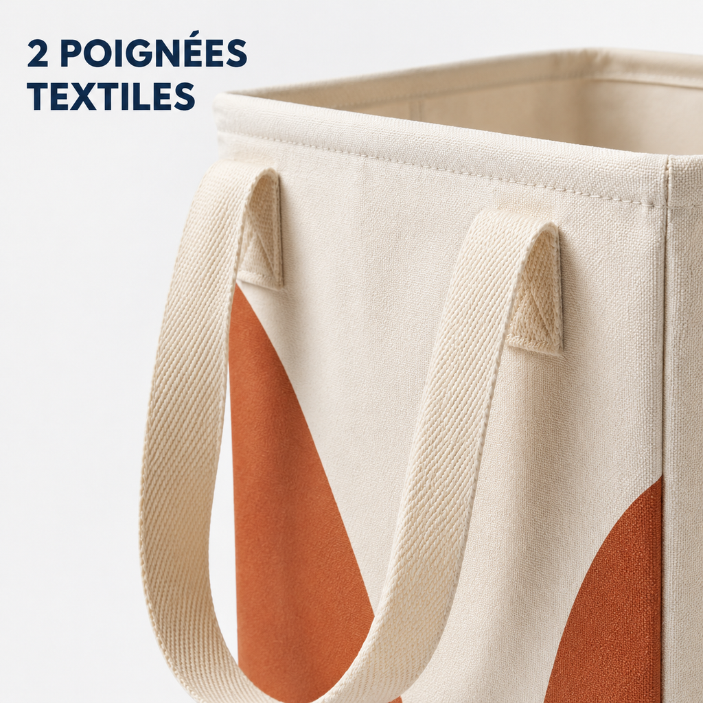 Sac à linge pliable 50 L - Motif Rivage