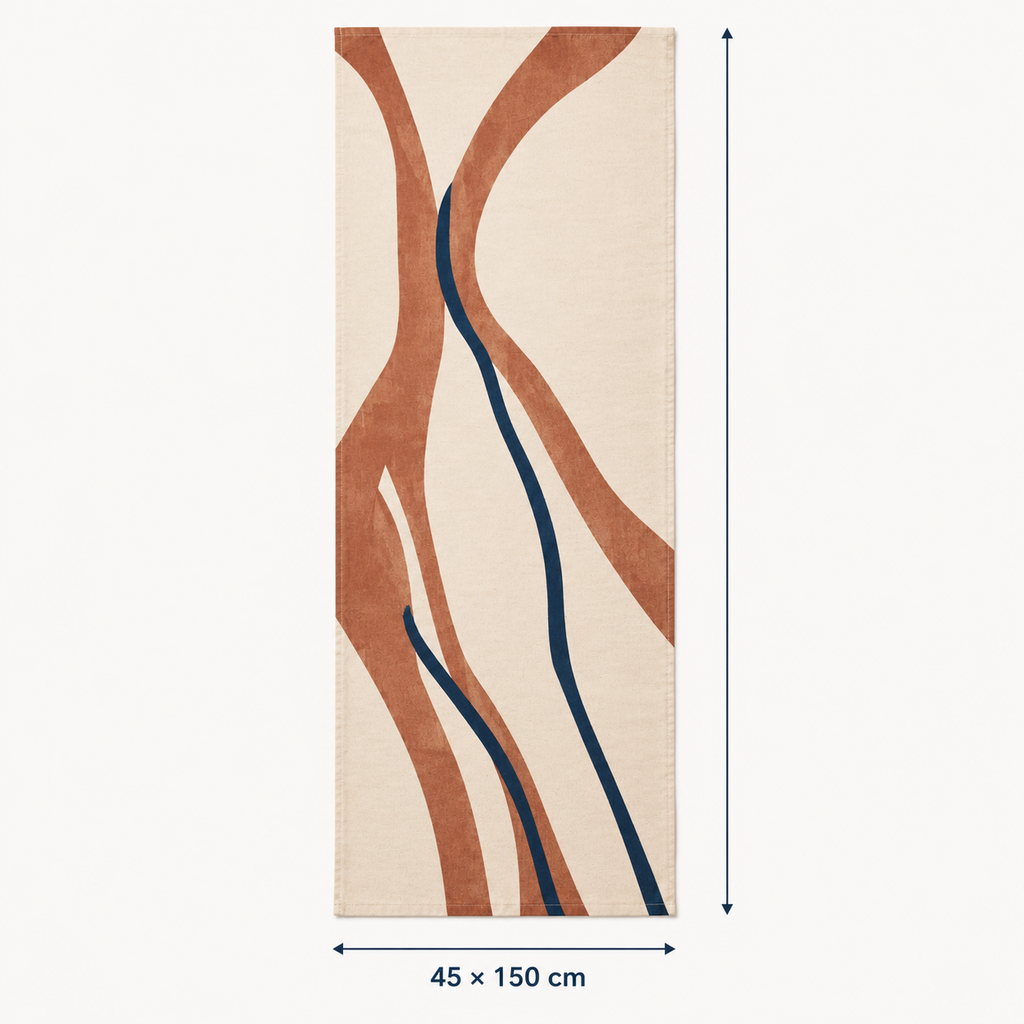 Chemin de table en coton 45 x 150 cm - Motif Rivage