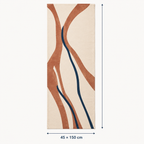 Chemin de table en coton 45 x 150 cm - Motif Rivage